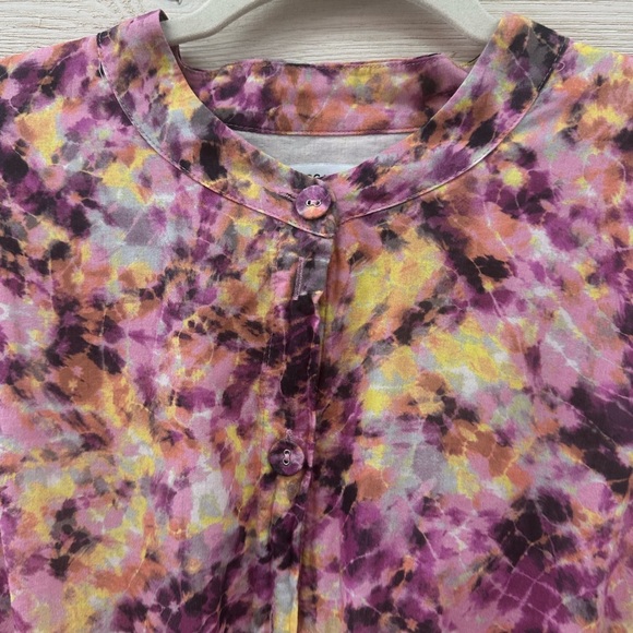 Rebecca Minkoff Floral Tie-Dye Dress - Size Large - Picture 5 of 9